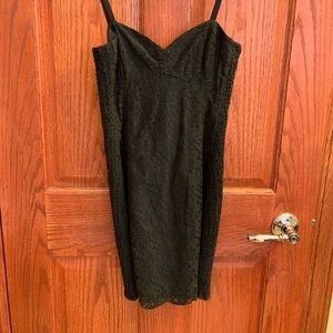 Aritzia black lace mini dress